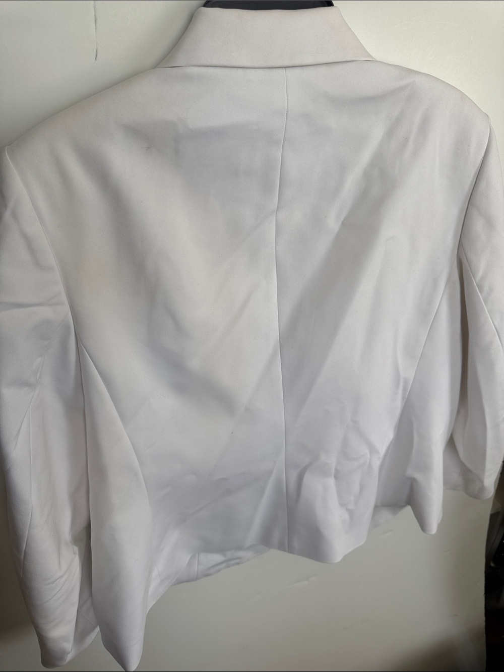 Calvin Klein White Single-Button Blazer Jacket - Picture 3 of 4